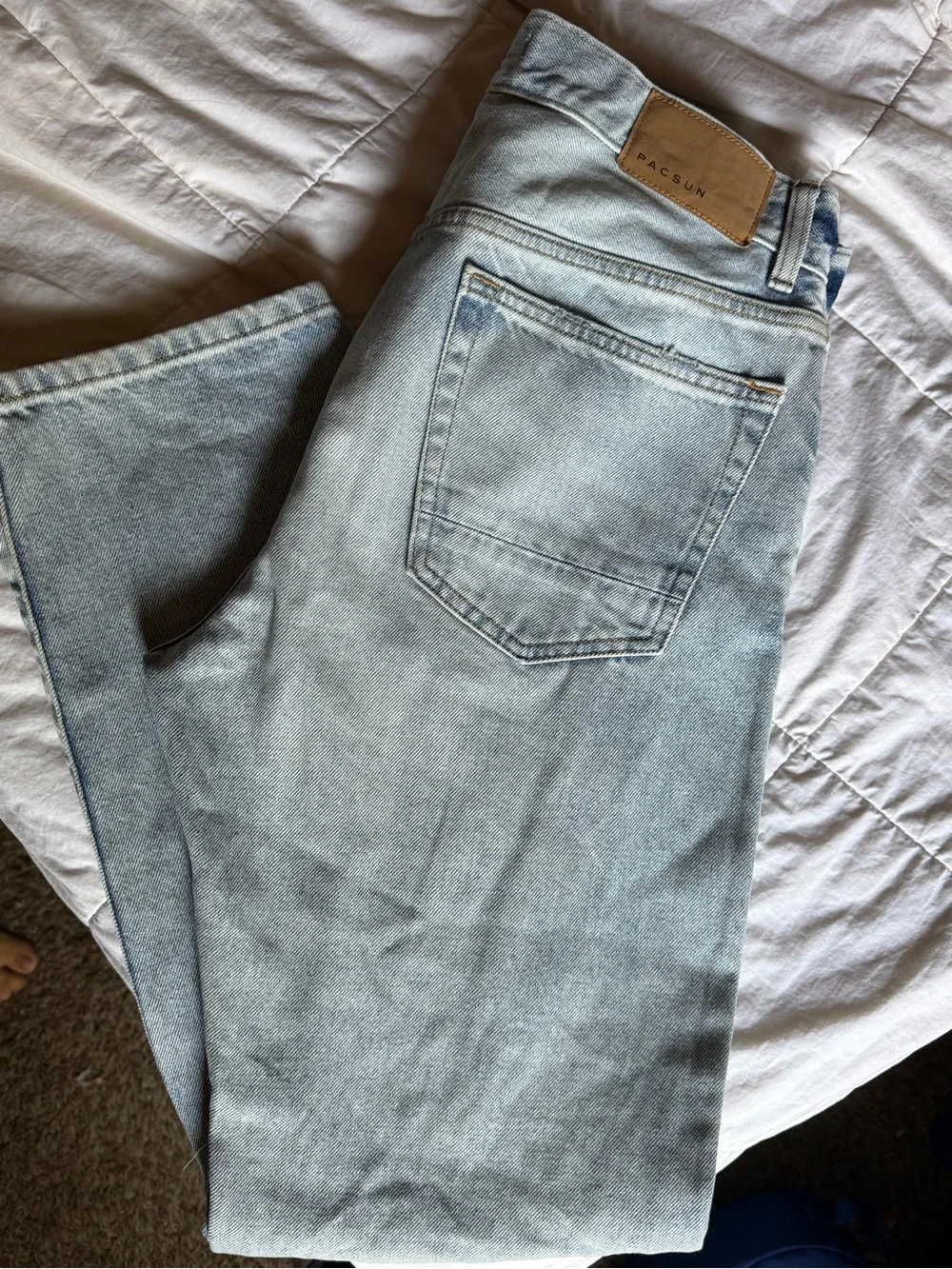 PacSun Men's Baggy Light Wash Jeans - Relaxed Fit